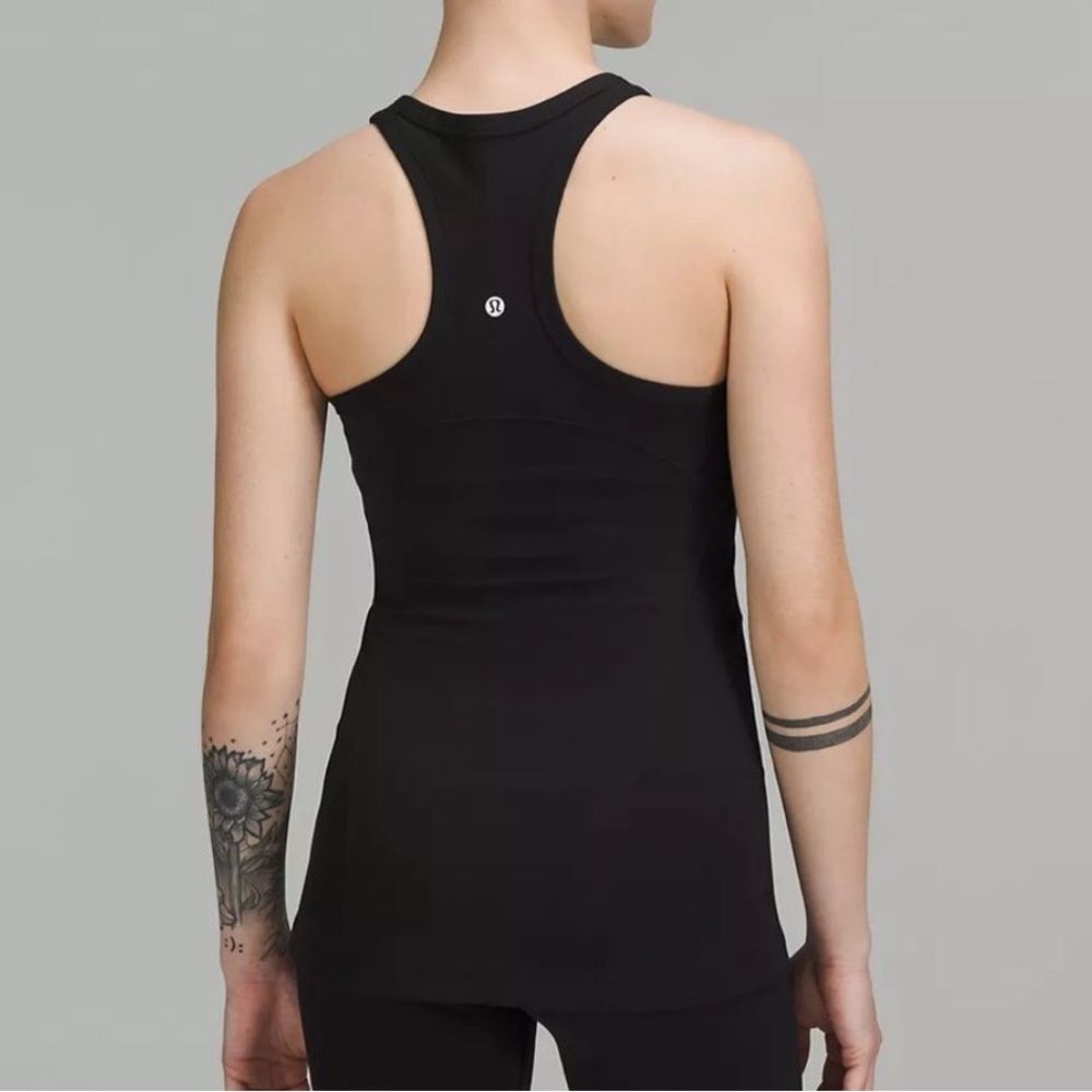 Lululemon  black racerback tank top size 6 like new